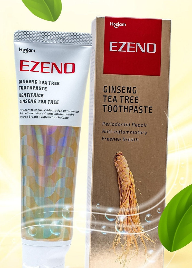EZENO au Ginseng, Pâte dentifrice aux huiles essentielles et au Ginseng